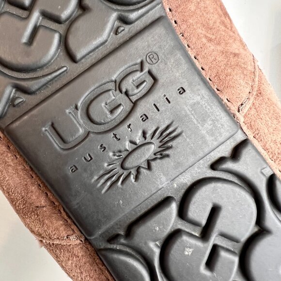 Ugg Loafer Men 10 Slipper Suede Leather Shoe Sheepskin Lining Comfort Core Ex main image 14